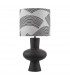 1 Light Table Lamp Black/Bronze With Shade-2