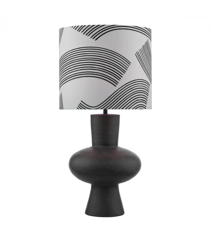 1 Light Table Lamp Black/Bronze With Shade-2