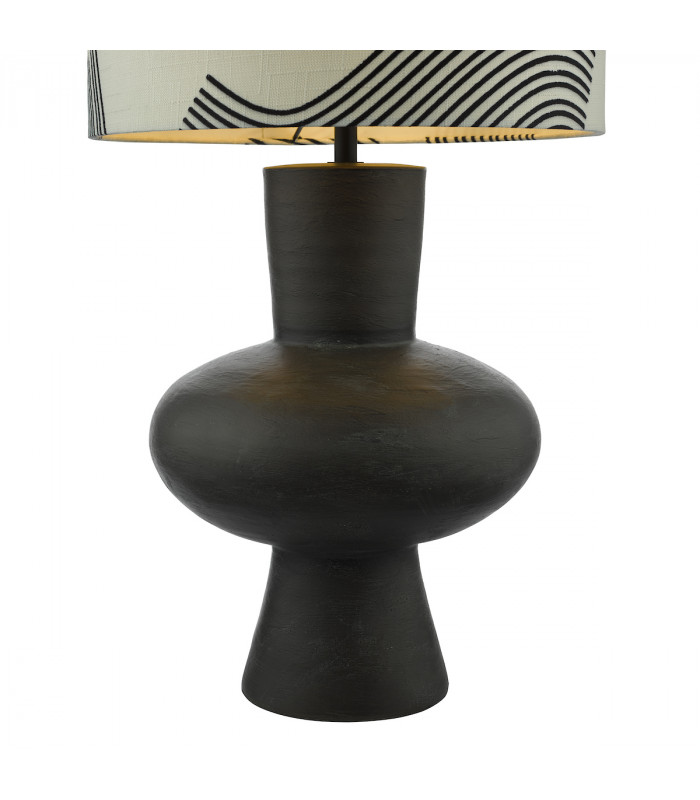 1 Light Table Lamp Black/Bronze With Shade-4