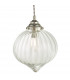 1 Light Single Pendant Polished Nickel Glass-3