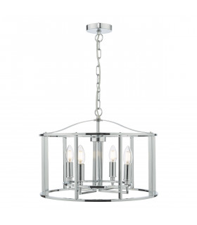 4 Light Pendant Polished Chrome-1