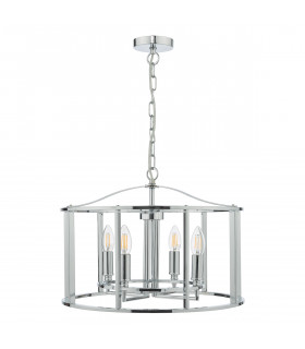 4 Light Pendant Polished Chrome-2