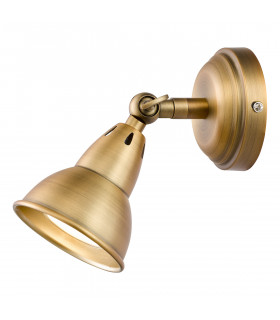 1 Light Single Spotlight Aged Brass-1