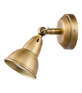 1 Light Single Spotlight Aged Brass-2