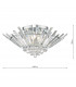 5 Light Flush Polished Chrome Crystal-8