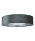 Cylindrical 3 Light Flush Velvet Dark Grey Shade 60Cm-3