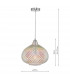 Modern Designer Pendant Glass & Polished Chrome