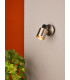 Single 1 Light Spotlight Brushed Nickel Matt Black-3