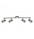 4 Light Bar Spotlight Brushed Nickel Matt Black-2