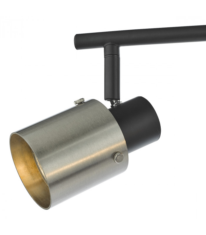 4 Light Bar Spotlight Brushed Nickel Matt Black-3