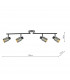 4 Light Bar Spotlight Brushed Nickel Matt Black