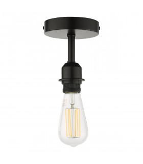 Basic 1 Light Semi Flush Suspension Bracket Matt Black-1