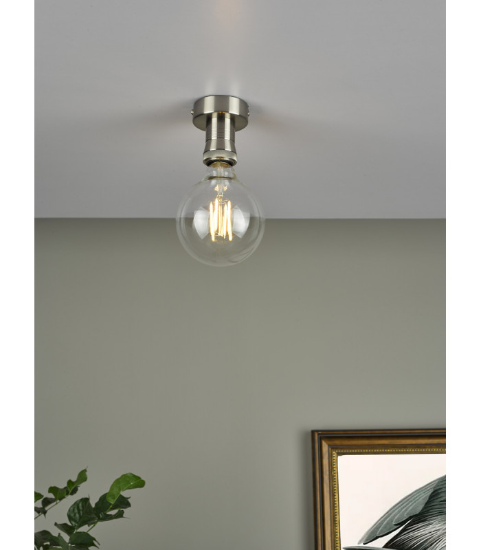 Basic 1 Light Suspension Antique Chrome-5