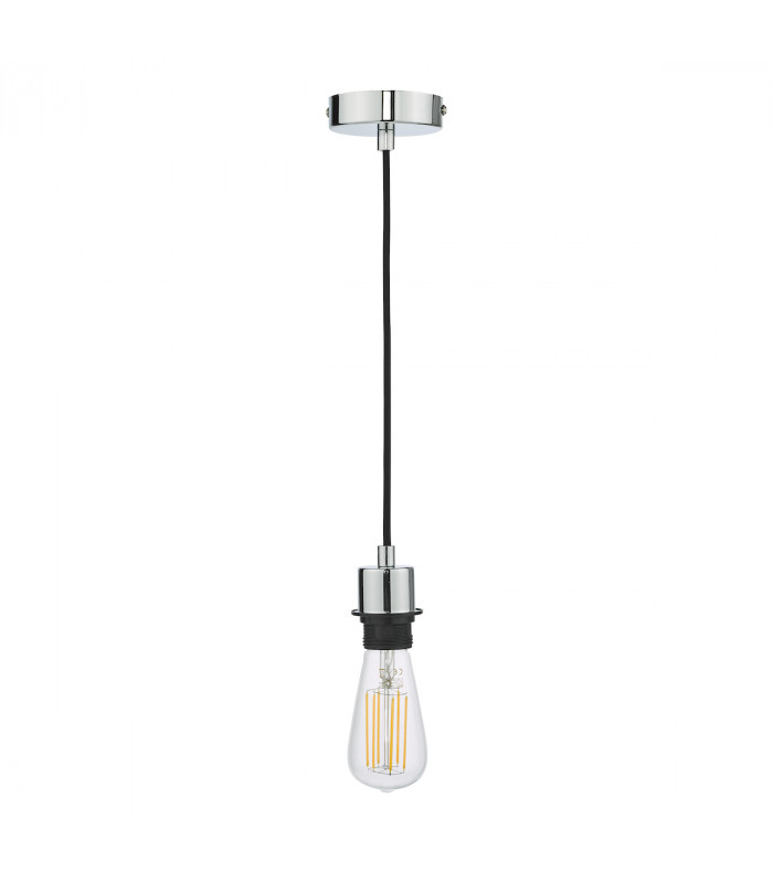 Basic SP62 1 Light E27 Suspension Polished Chrome-2