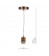 Basic 1 Light Aged Copper E27 Suspension With Clear Cable-2