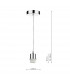 Basic Polished Chrome Pendant Suspension Kit 1 Light E27-2