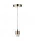 Simple 1 Light Antique Brass E27 Suspension With Clear Cable-1
