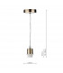 Simple 1 Light Antique Brass E27 Suspension With Clear Cable-2