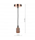 Simple 1 Light E27 Decorative Suspension Copper-2