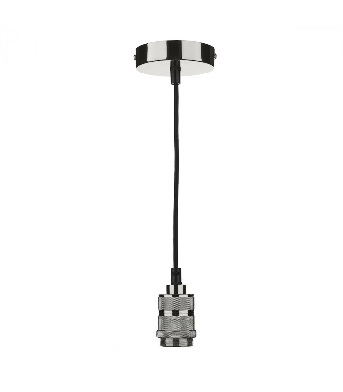 Simple 1 Light E27 Decorative Suspension Gun Metal-1
