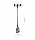 Simple 1 Light E27 Decorative Suspension Gun Metal-2