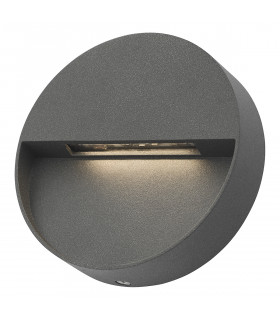 Outdoor Wall Light Round Eyelid Anthracite IP65 LED-1
