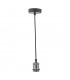 Simple 1 Light E27 Suspension Black Chrome Matt Black-3