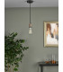 Simple 1 Light E27 Suspension Antique Copper Matt Black-4