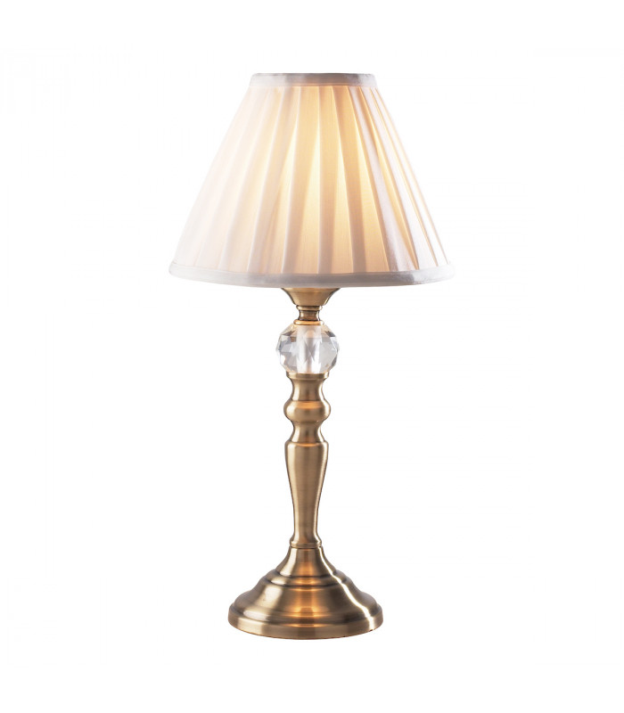 Touch Table Lamp Antique Brass With Shade-1
