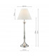 Table Lamp Polished Nickel With Shade-2