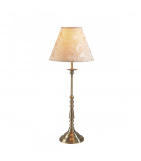 Table Lamp Antique Brass With Shade-1