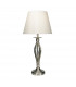 Table Lamp Satin Chrome With Cream Shade-1