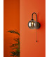 Wall Light Matt Black Smoked Glass Shade-5