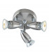 3 Light Compact Spotlight Cluster Plate Satin Chrome-1