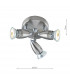 3 Light Compact Spotlight Cluster Plate Satin Chrome-2