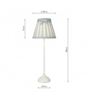Table Lamp Antique White complete with Shade-2
