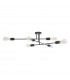Multi Arm 6 Light Flush Matt Black-2