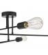 Multi Arm 6 Light Flush Matt Black-4