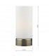 Touch Round Glass Table Lamp Antique Brass Opal Glass-2