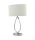 Touch Table Lamp Polished Chrome With Shade-2