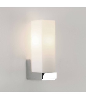 1 Light Bathroom Wall Light Polished Chrome IP44, E14 - 1