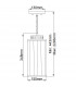 Reno 1 Light Pendant Polished Nickel-5