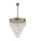 Pendant Round 5 Tier 19 Light E14 Polished Nickel Clear Glass Item Weight: 30.2kg-5