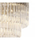 Pendant Round 5 Tier 19 Light E14 Polished Nickel Clear Glass Item Weight: 30.2kg-10