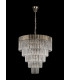 Pendant Round 5 Tier 19 Light E14 Polished Nickel Clear Glass Item Weight: 30.2kg-14