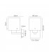 Single Switched Wall Lamp 1 Light E27 Black Smoke Fade Glass-2