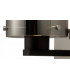 Single Switched Wall Lamp 1 Light E27 Black Smoke Fade Glass-6