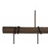 Pendant 4 x E27 Medium Oak Antique Brass-7
