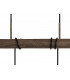 Pendant 4 x E27 Medium Oak Antique Brass-8