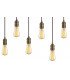 Pendant 6 x E27 Medium Oak Antique Brass-7